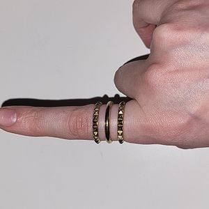 Michael Kors triple ring size 7, gold